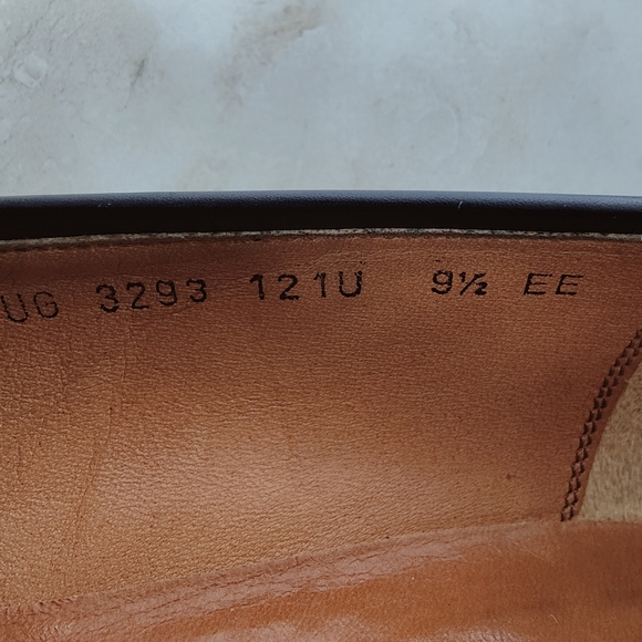 Salvatore Ferragamo Men's Black Leather Penny Loafers Dress Shoes, Sz 9.5 - Picture 7 of 8